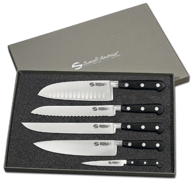 Chef - Gaveboks med 5 kniver