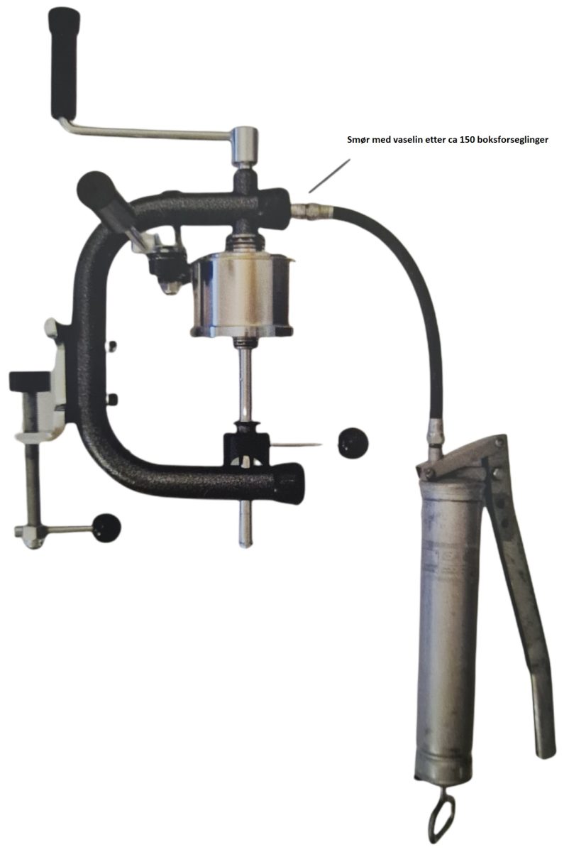 Boksemaskin for hermetisering Manuell