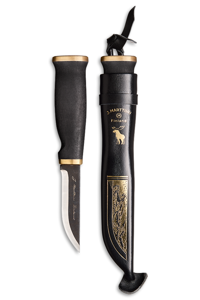 Marttiini Moose Black in wooden box